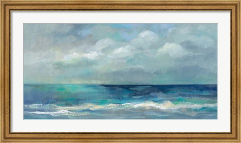 Framed Clouds and Sea Print