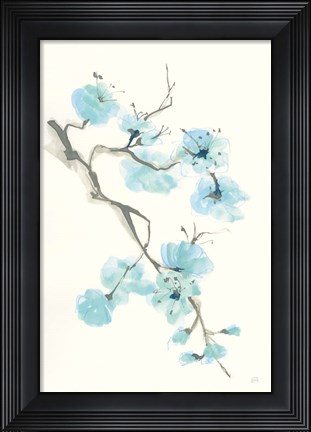 Framed Tinted Branch I Print