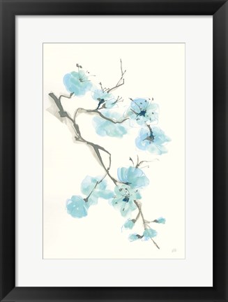 Framed Tinted Branch I Print