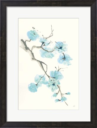 Framed Tinted Branch I Print