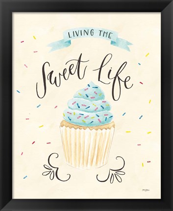 Framed Sweet Life IV Light Print