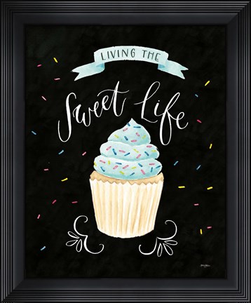 Framed Sweet Life IV Dark Print