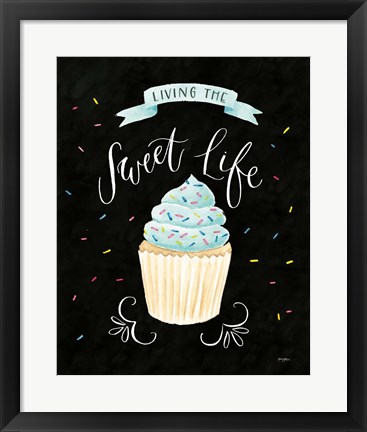 Framed Sweet Life IV Dark Print