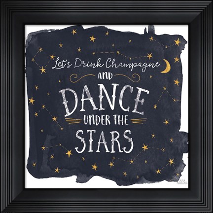 Framed Celestial Love III Sq Print