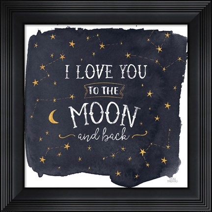 Framed Celestial Love I Sq Print