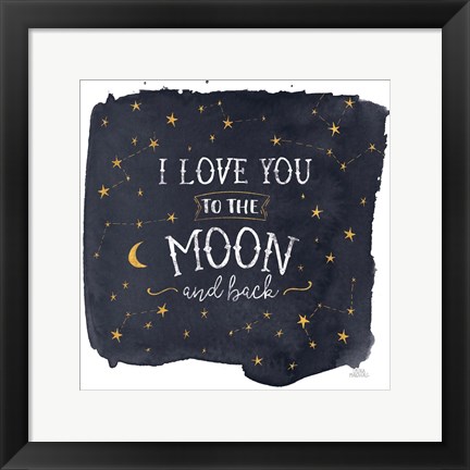 Framed Celestial Love I Sq Print