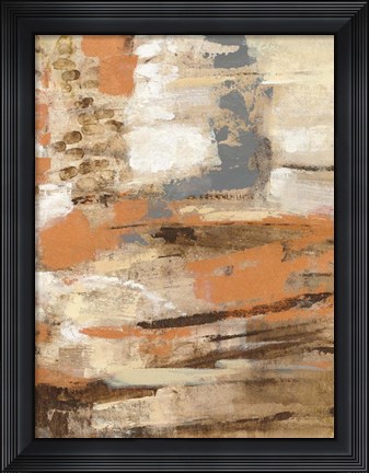 Framed Copper and Wood III Print