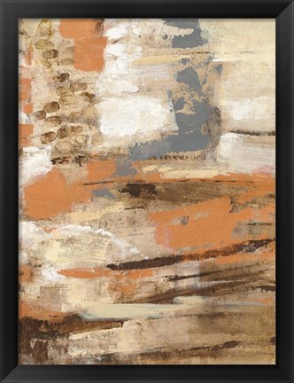 Framed Copper and Wood III Print