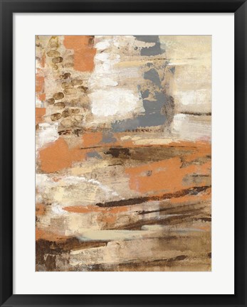 Framed Copper and Wood III Print