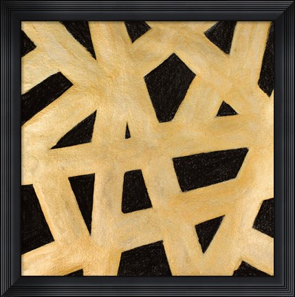 Framed Gold Lines Print