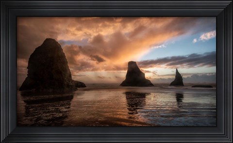 Framed Falling Sunsets Print