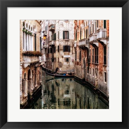 Framed Venice Boat Ride Print