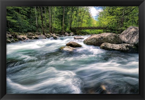 Framed Rocky River Stream Print