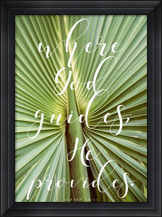 Framed Where God Guides Print