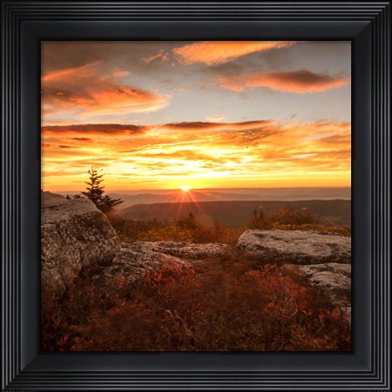 Framed Peaceful Sunset Print