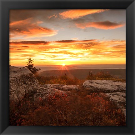 Framed Peaceful Sunset Print
