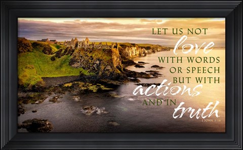 Framed Love with Actions Print