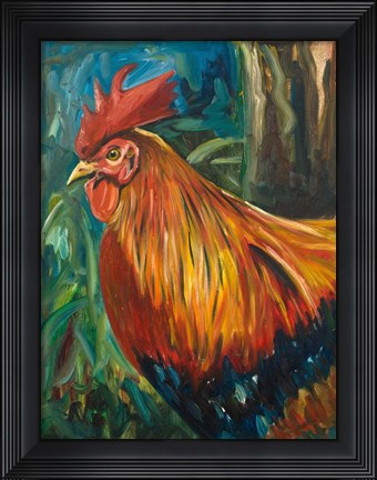 Framed Rooster Print