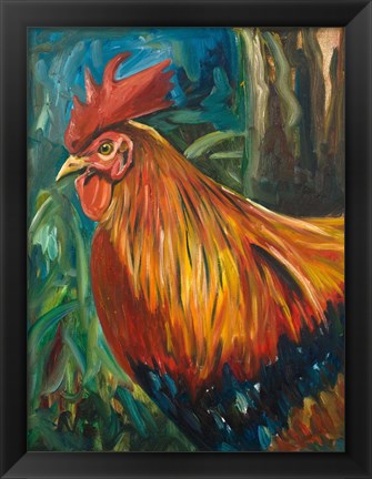 Framed Rooster Print