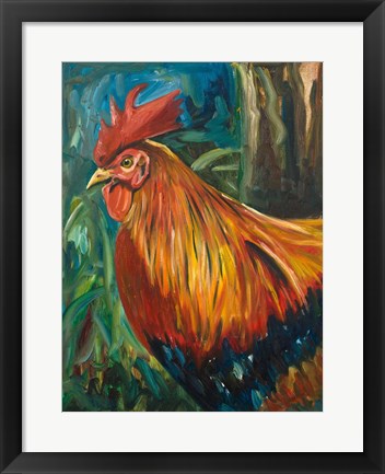 Framed Rooster Print