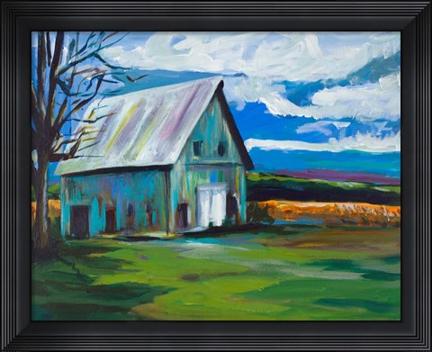 Framed Old Barn Print