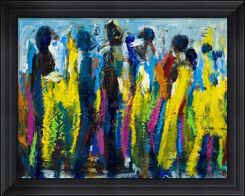 Framed Busy Streets Print