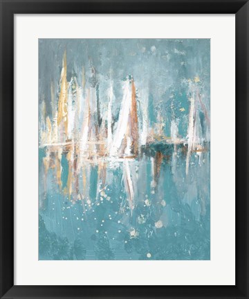 Framed Boats Slowly Fading Print