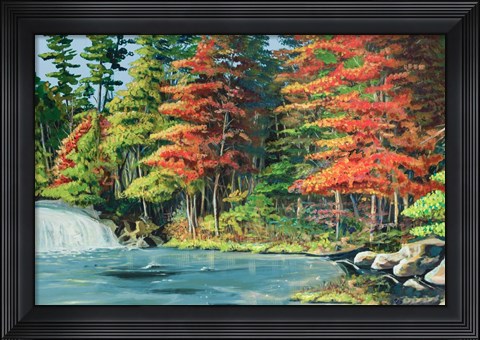 Framed Running River II Print