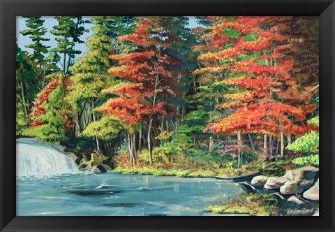 Framed Running River II Print