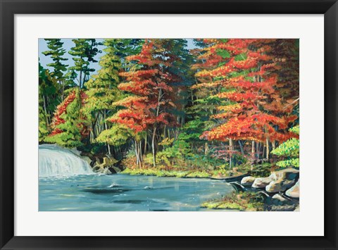 Framed Running River II Print