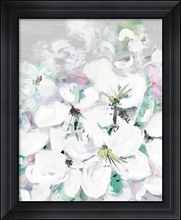 Framed White Orchids Print
