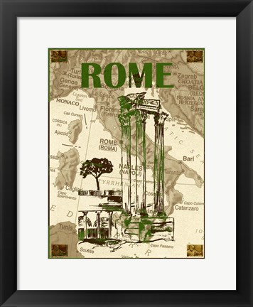 Framed City Stops IV Print