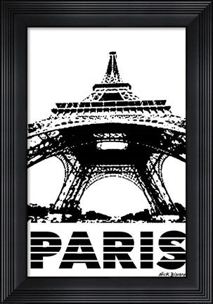 Framed Modern Paris I Print