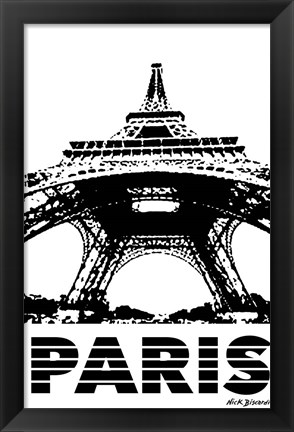 Framed Modern Paris I Print