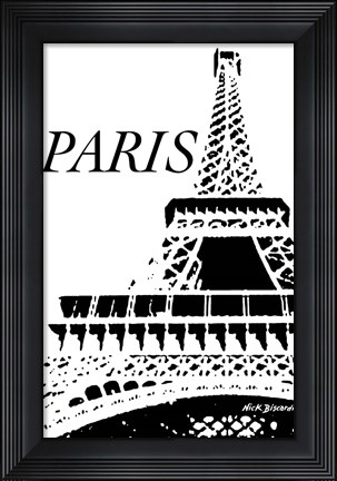 Framed Modern Paris II Print