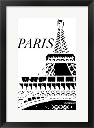 Framed Modern Paris II Print