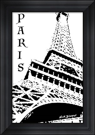Framed Modern Paris III Print