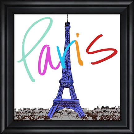 Framed Vibrant Paris Print