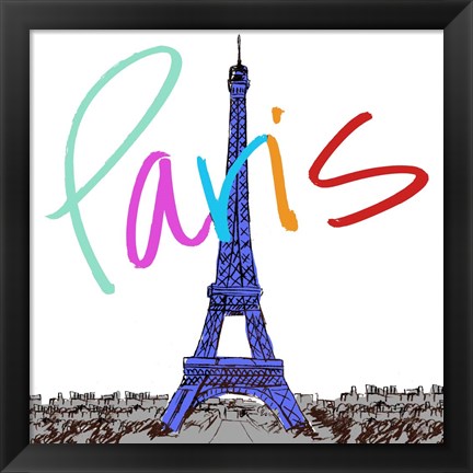 Framed Vibrant Paris Print