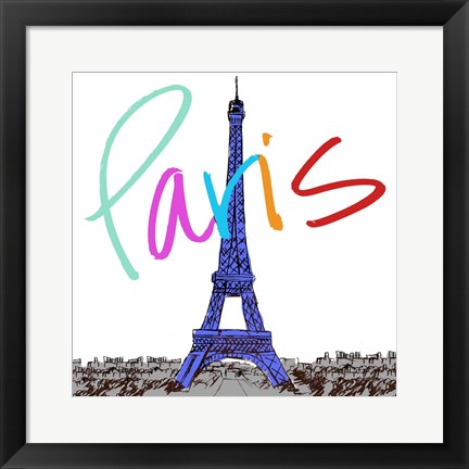 Framed Vibrant Paris Print
