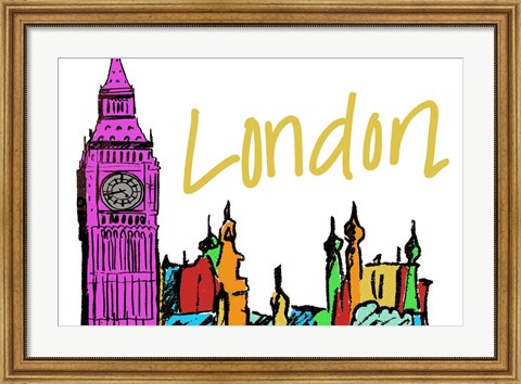 Framed Vibrant London Print