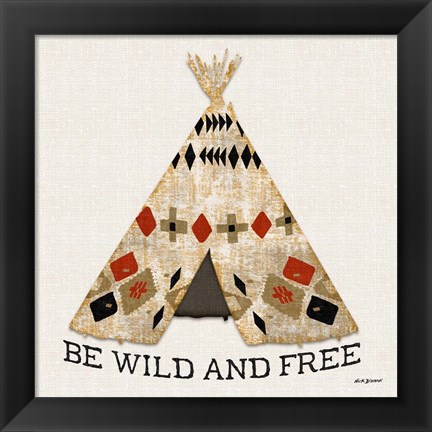 Framed Wild and Free Print