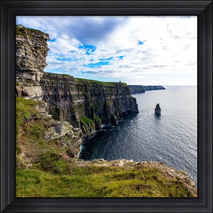Framed Cliffs of Moher Square Print