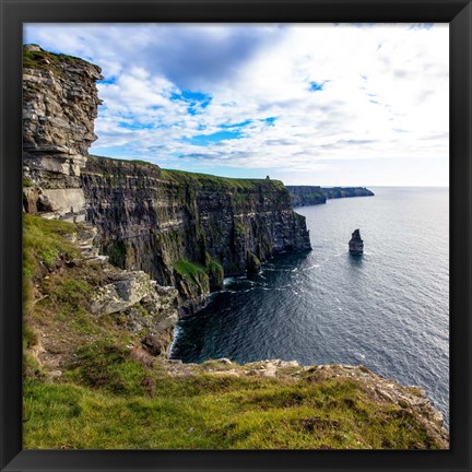 Framed Cliffs of Moher Square Print