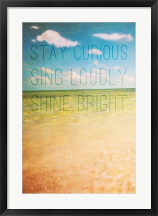 Framed Stay Curious Print