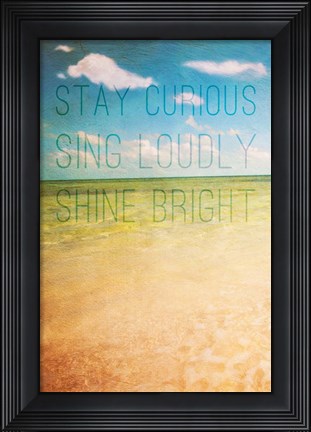 Framed Stay Curious Print