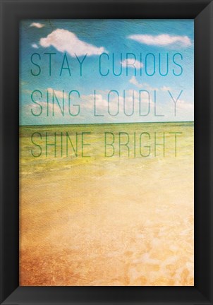 Framed Stay Curious Print