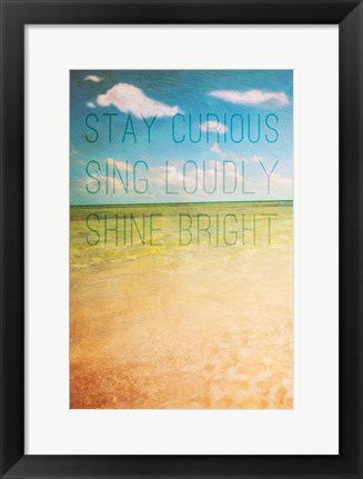 Framed Stay Curious Print