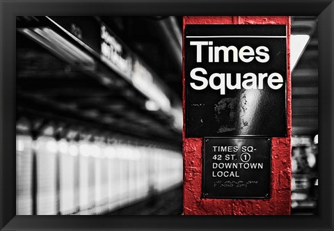 Framed Times Square Print