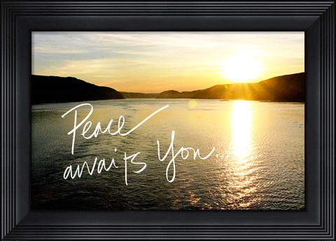 Framed Peace Awaits Print